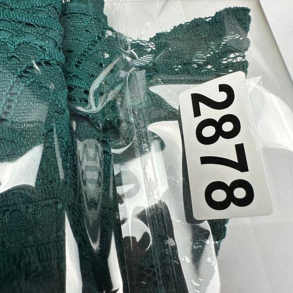 Saylor Dress Womens Medium Green Rosemary Open Back Lace Party Cocktail Holiday - Picture 11 of 12